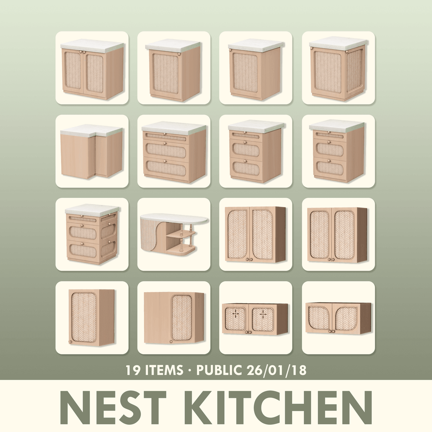 Галерея мода Набор для кухни Nest Collection Kitchen #1